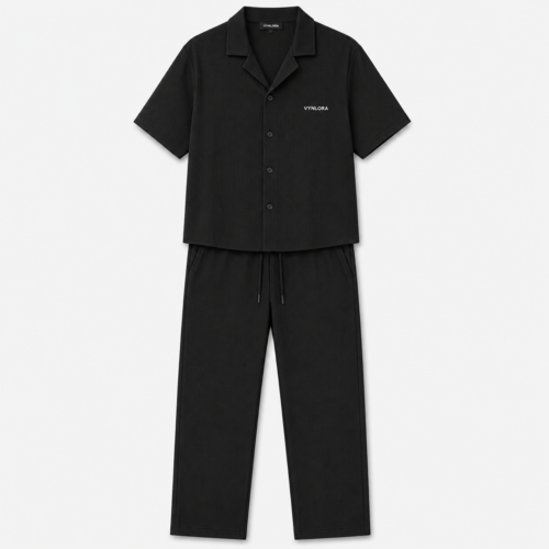 Baby Tee Top (4) VYNLORA Premium Ribbed Summer Co-Ord Set
