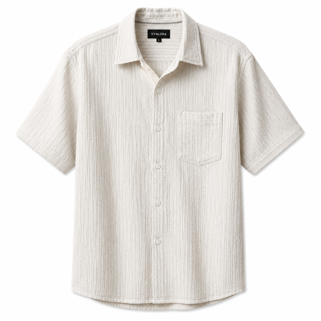 VYNLORA Textured Breeze Casual Shirt